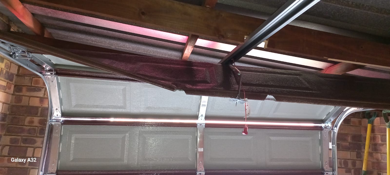 Automatic gate motor installed on estate entrance gate